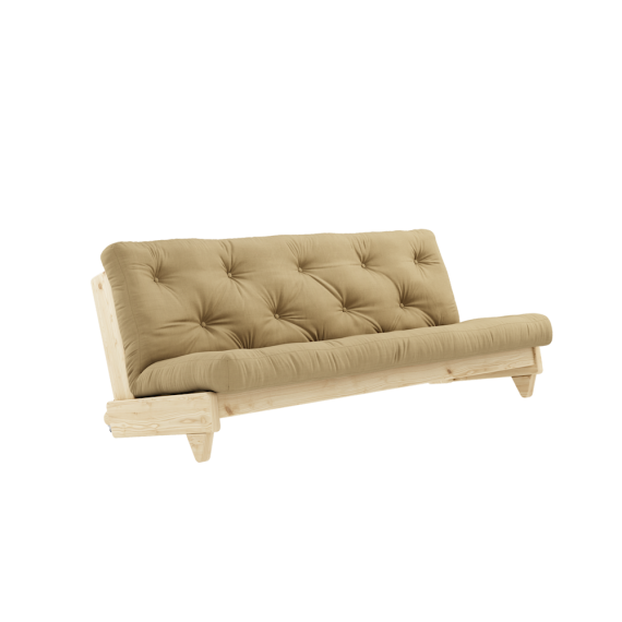Canapé-lit Fresh Clear Laqué Matelas Blé Beige Vente De Liquidation